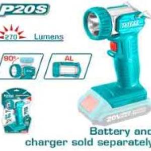 Total TWLI2038 لوكس شحن 20 فولت 270 لومين راس متحرك بدون بطارية وشاحن