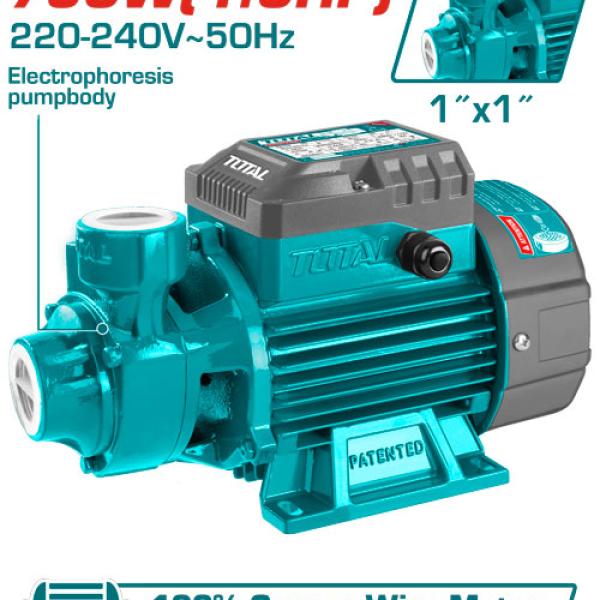 TOTAL TWP1706 Peripheral Pump مضخة ماء 1 حصان عامود ستانلس
