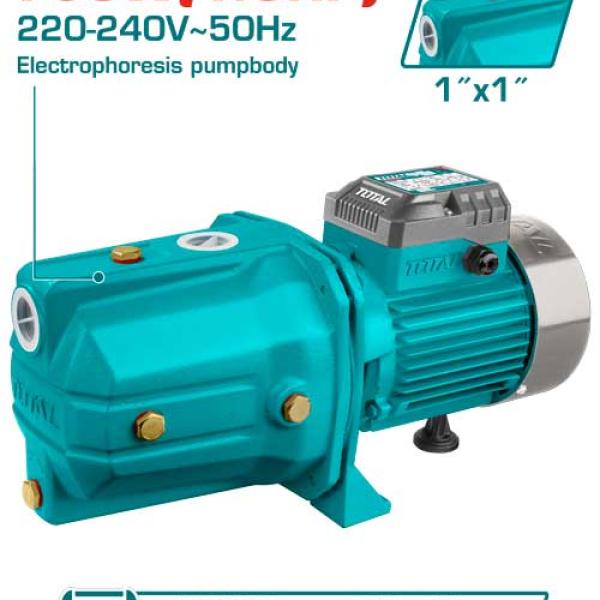 Total TWP37506 Jet pumpمضخة جت (الحرامي) 1 حصانعامود ستانلس