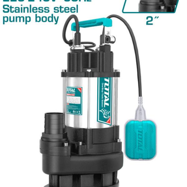 Total TWP7110016 Sewage submersible pump مضخة غاطسة ستانلس 1.5 حصان 2 انش