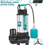 Total TWP7220026 Sewage submersible pump مضخة ماء ستانلس 3 حصان مع فرامة