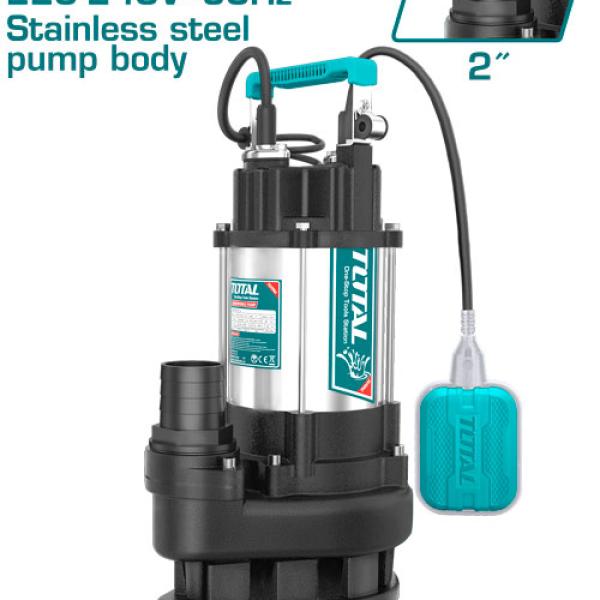Total TWP775016 Submersible sewage water pump 1hp 13M مضخة غاطسة ستانلس