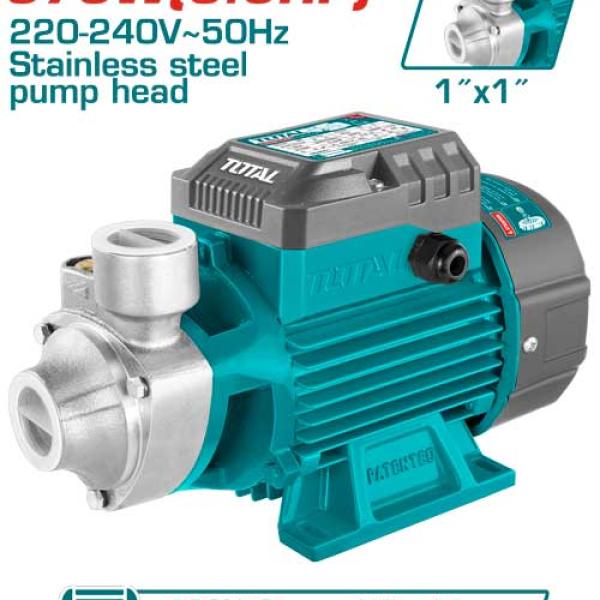 Total TWPS137062 Water pump مضخة 1/2 حصان راس ستانلس فراشة رفيعة