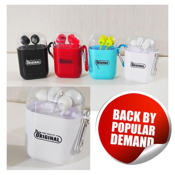 سماعات سلكية مع علبة ألوان أنيقة